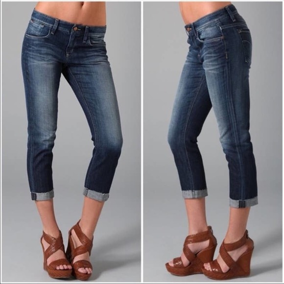 Joe's Jeans Denim - Joe’s Jeans The Best Friend Cuffed Ankle Jeans Myra Medium Wash Cropped Size 25